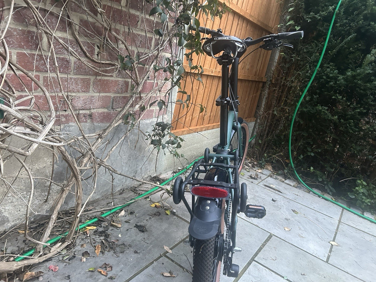 NEW Brompton G Line Green - L 20in Wheels Mechanical Disc Brakes Rack