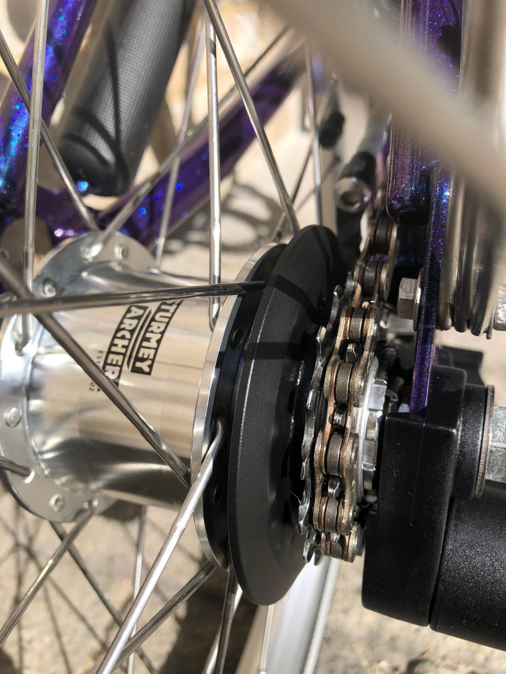 Brompton Metallic Purple M6L - SUPER RARE - WORLDWIDE SHIPPING - A+ Condition
