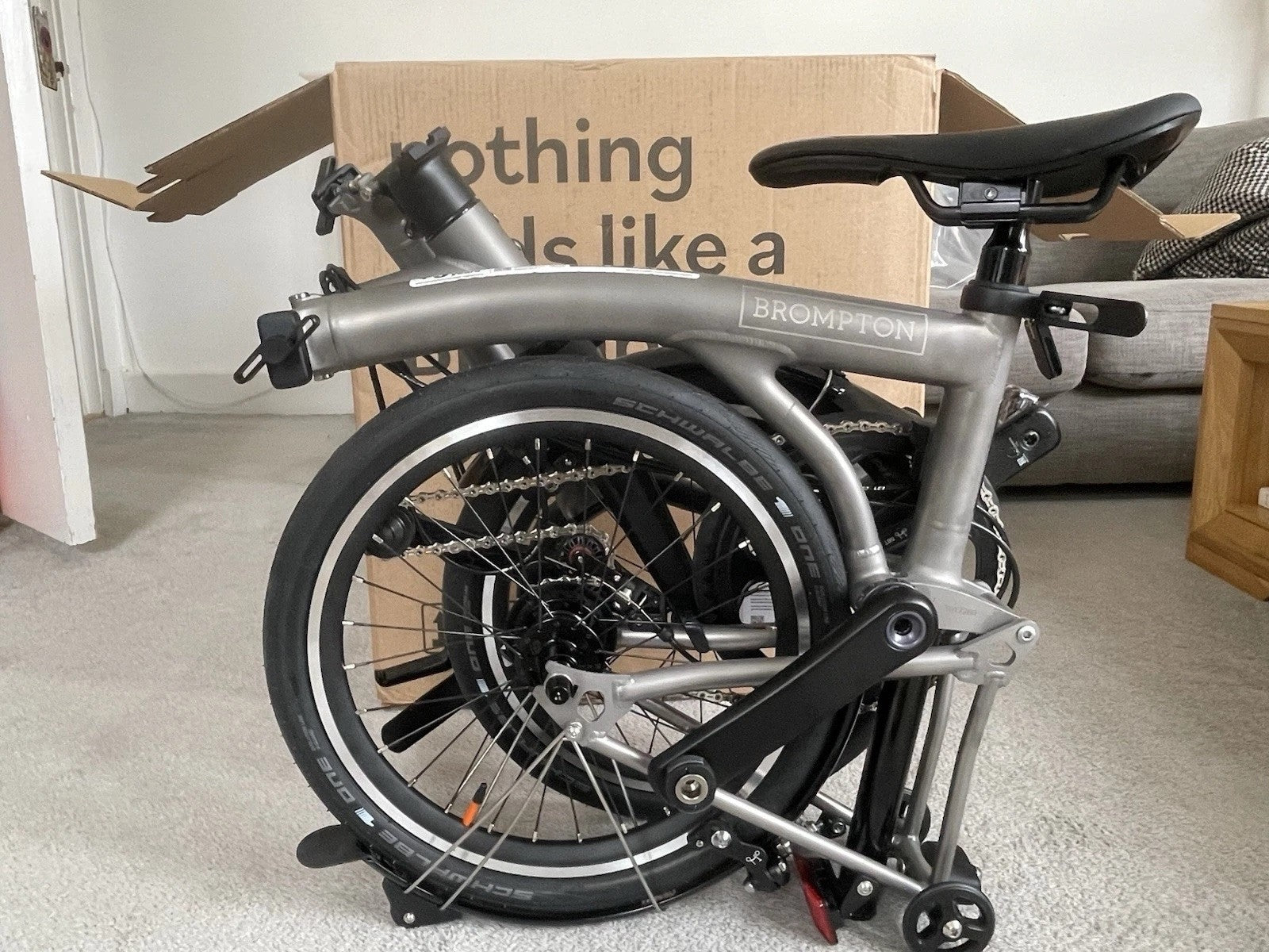 Titanium 2025 Brompton T Line M Bar 4-Speed L Brand New