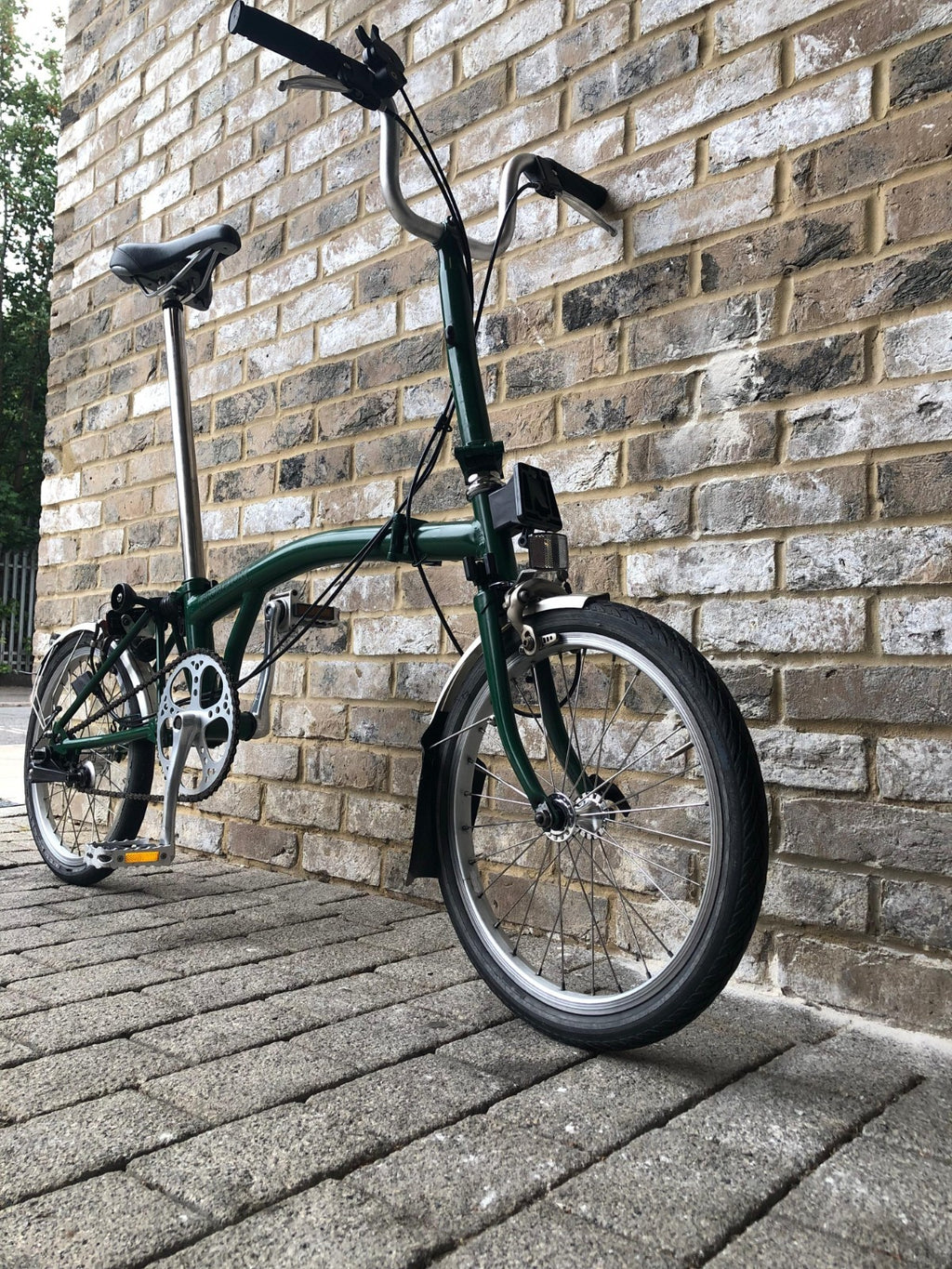 Brompton Racing Green 3 Speed Mid M3L - WORLDWIDE DELIVERY