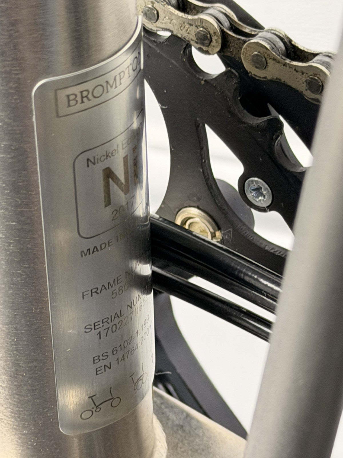 Brompton S6L Nickel Edition Superlight Titanium - Mint Condition