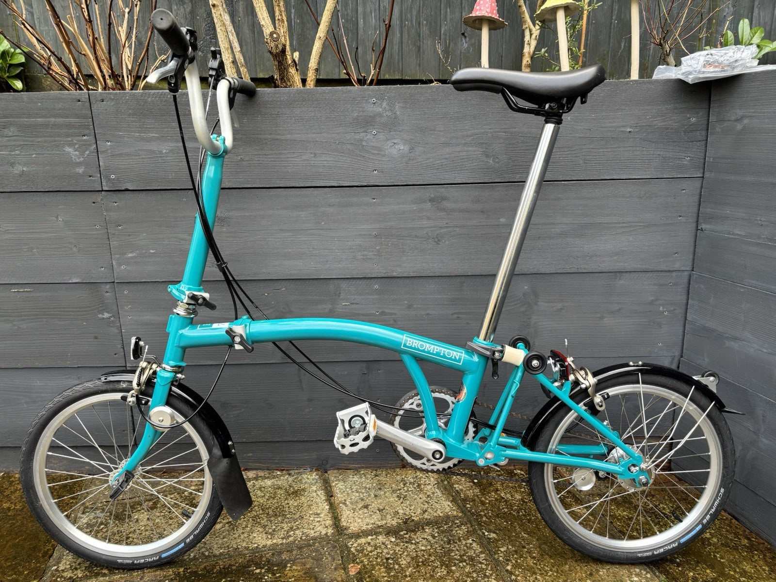 2019 Brompton B75 folding bicycle + C Line Mudguards + Pedals - Hardly Used