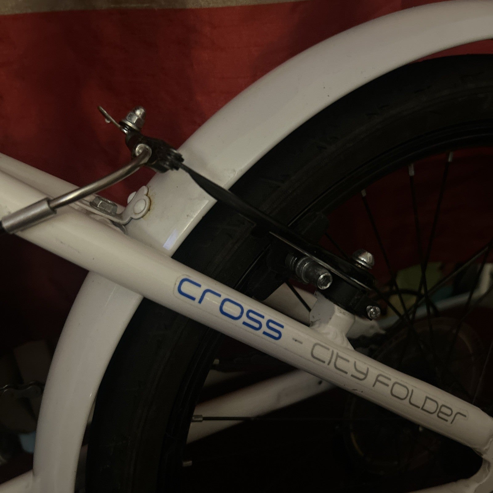 Cross CRF300 alloy folding bike 20in white colour