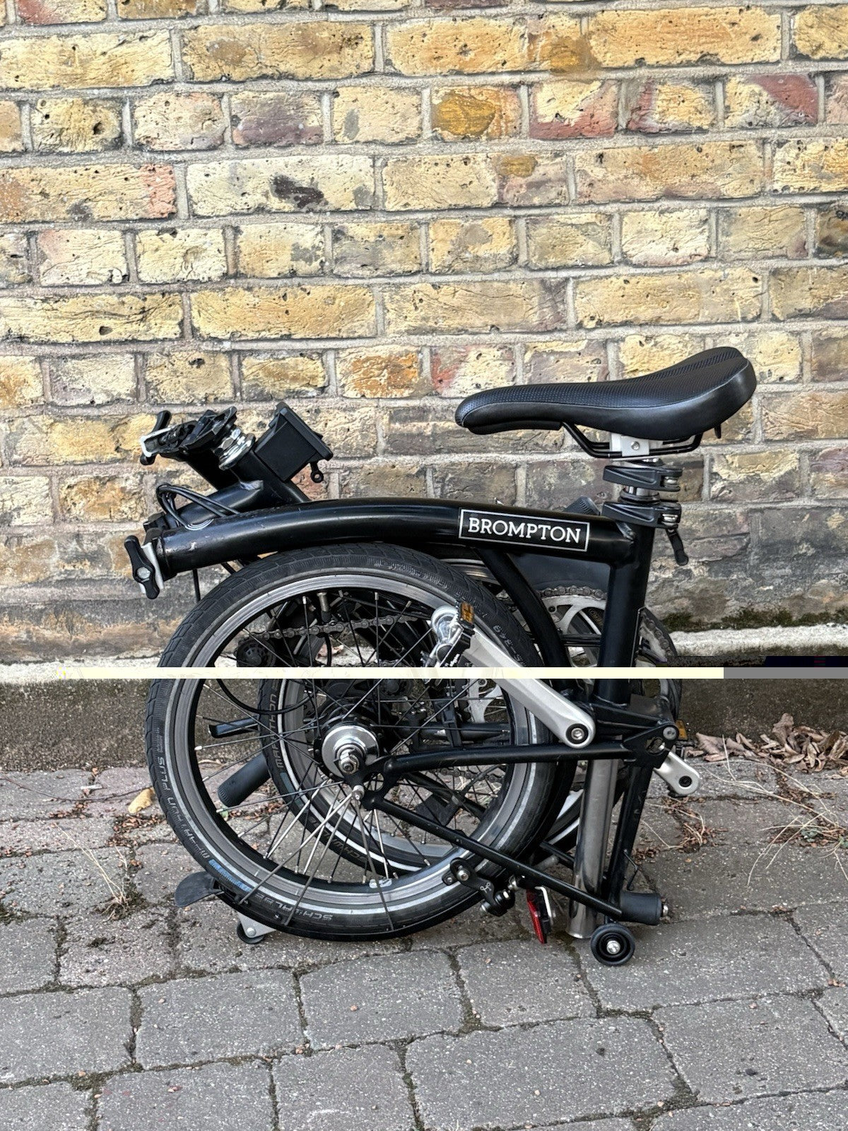 Brompton 2020 Folding Bicycle - S6L - Matte Black With Mudguards - Used