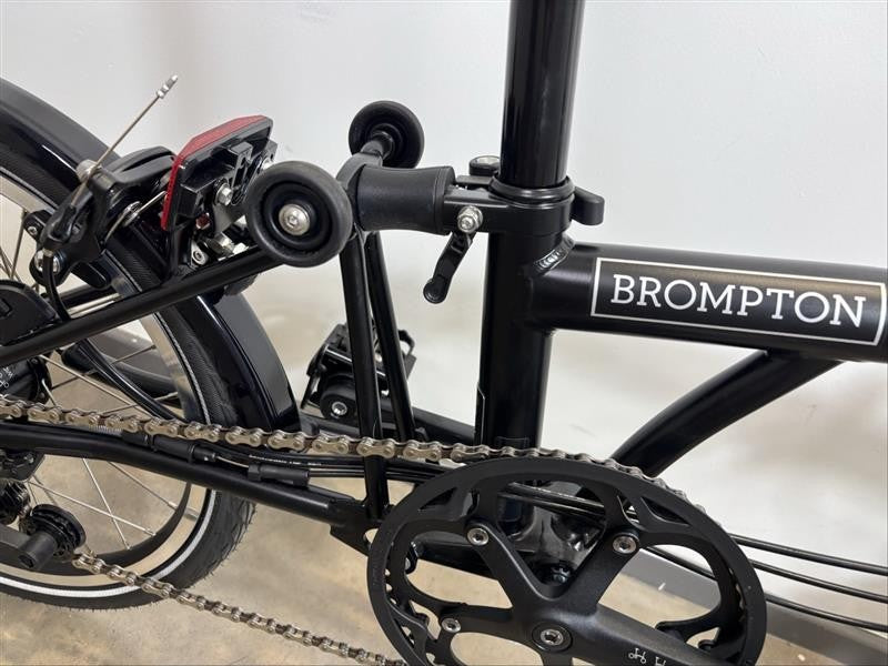 Brompton C Line 6 Speed 2024 Low Handlebar Folding Bike - Matt Black