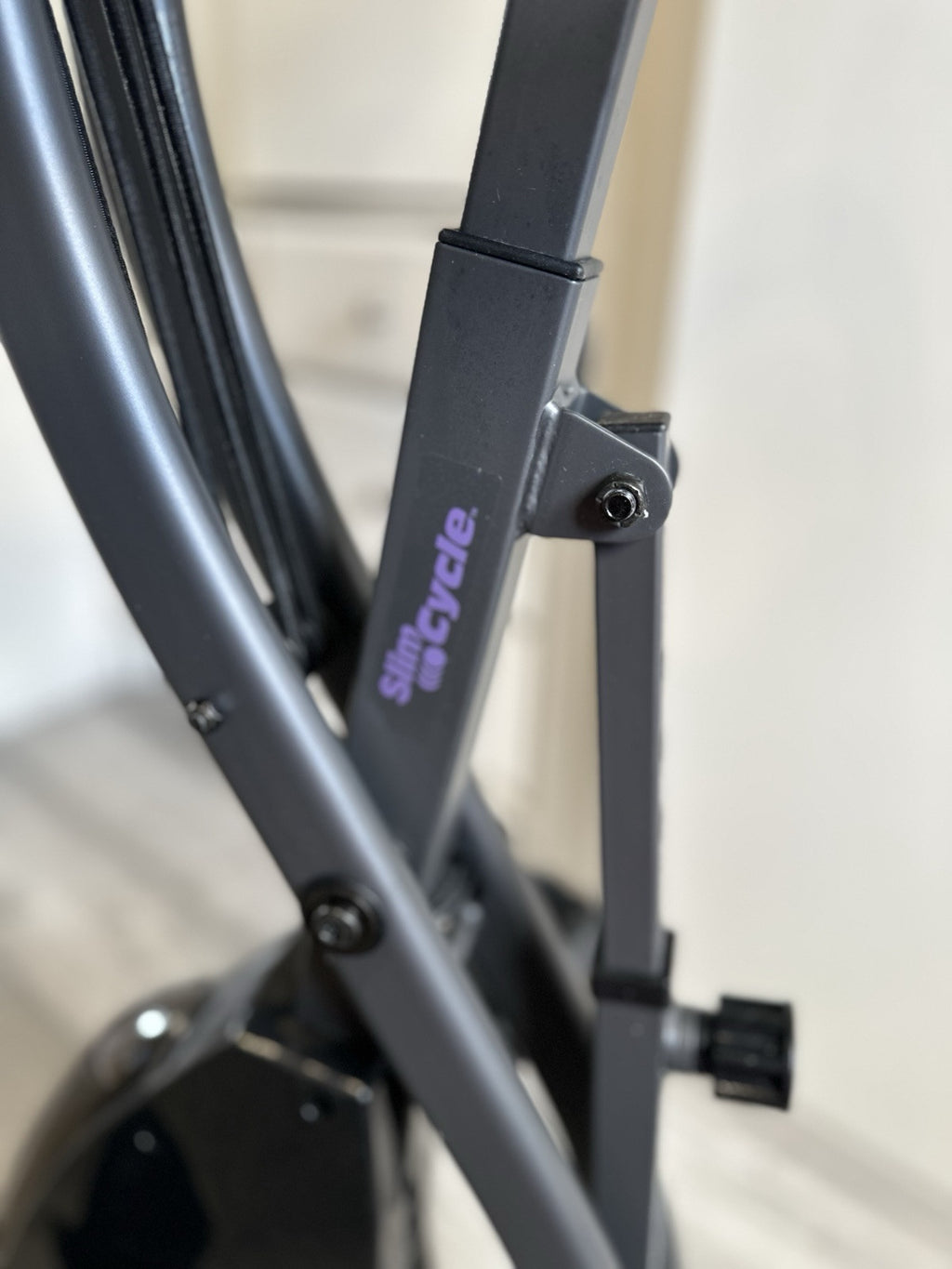 Slim Cycle foldable exercise bike worth over £200. Compact and sturdy