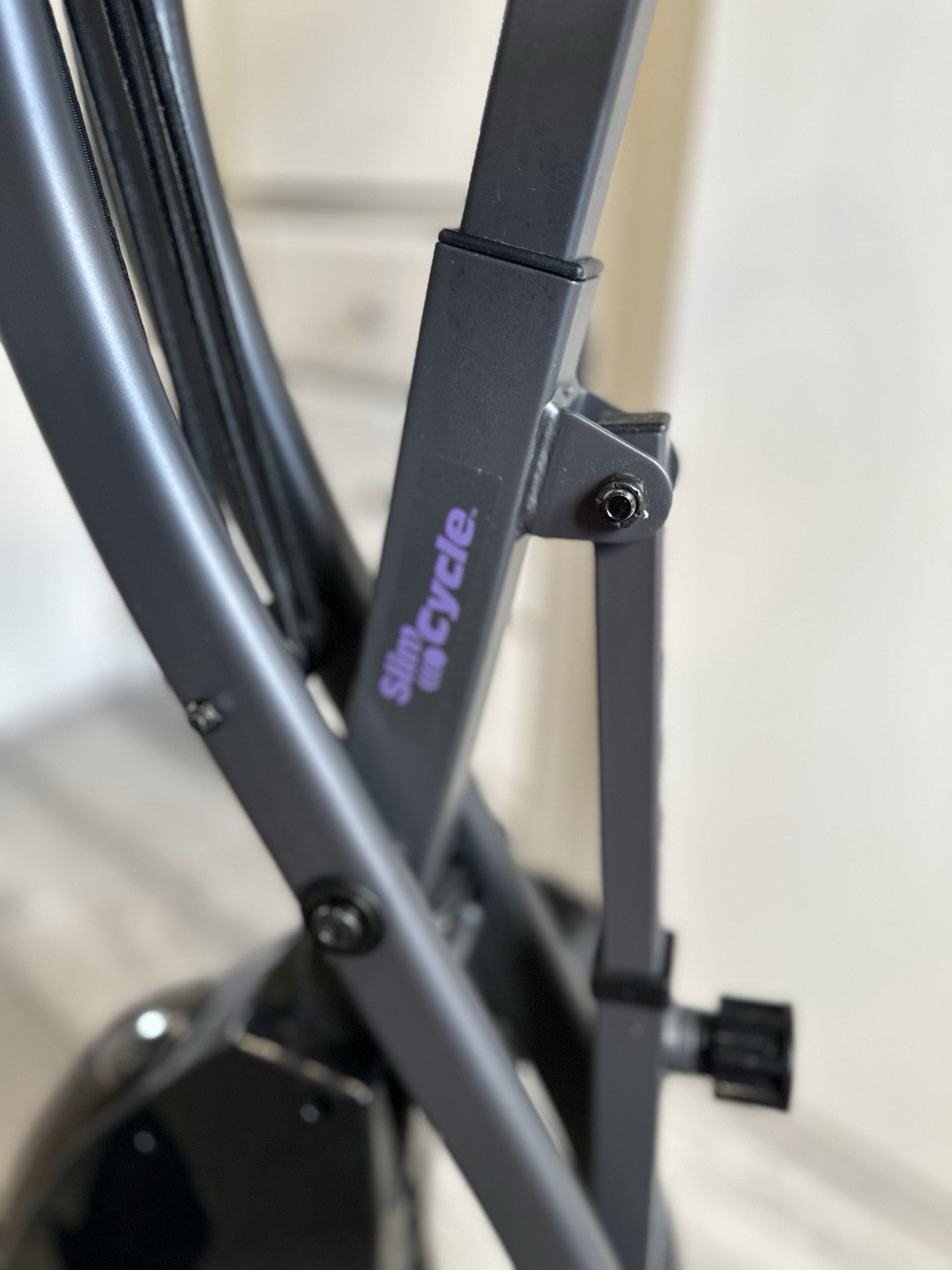 Slim Cycle foldable exercise bike worth over £200. Compact and sturdy