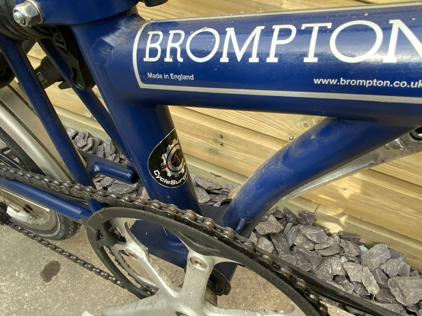 Brompton Folding Bike 3-Speed Blue,  A Bit Dusty As Has Been In Storage A While
