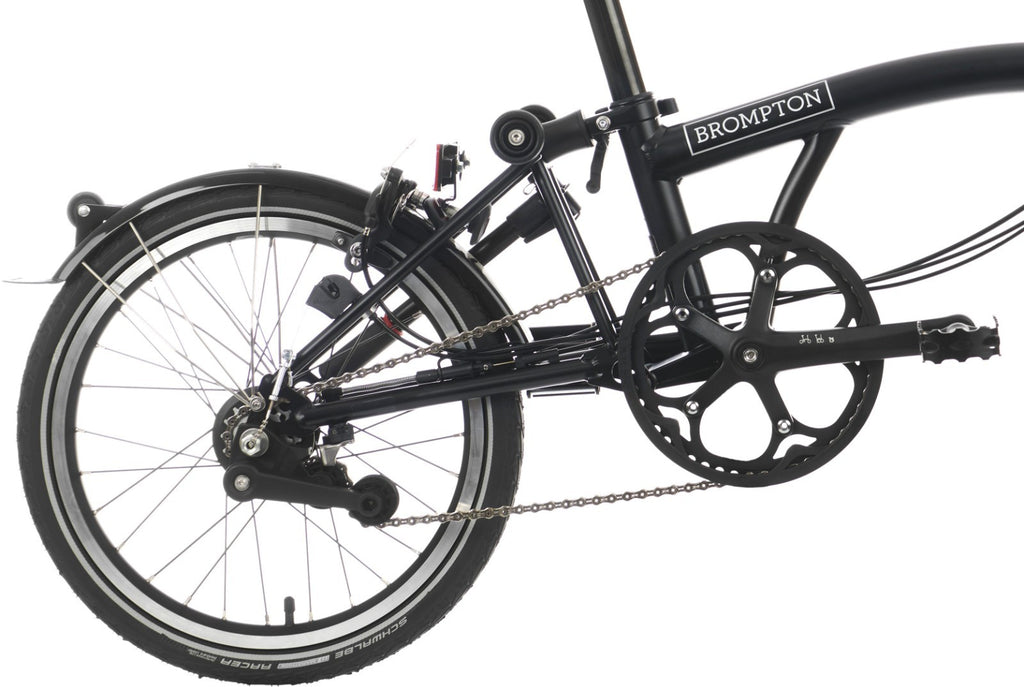 NEW Brompton C Line 12-Speed Folding Bike Mid Bar 2026 in Matt Black