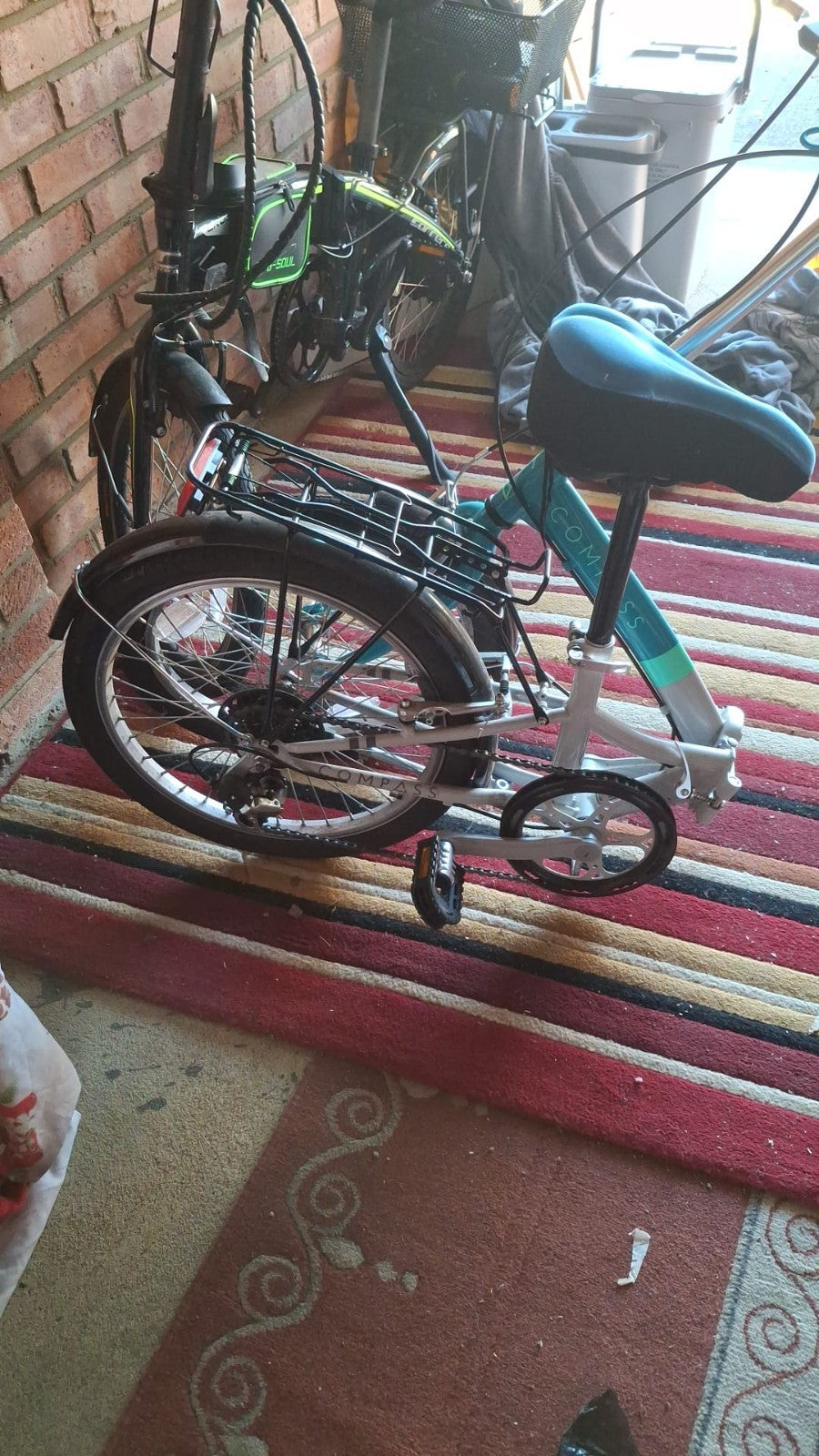 Compass 'Northern' Folding Bike - Blue/White