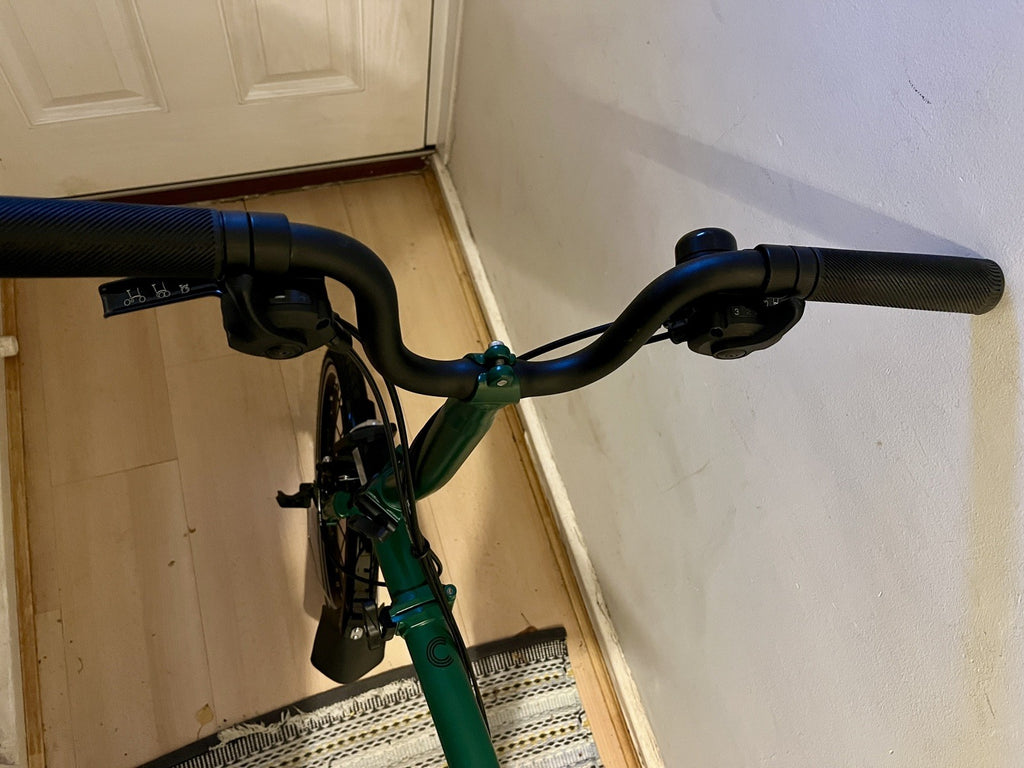 Brompton Bike 6-Speed Explore, Racing Green Mid Handlebar