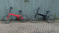 2 Folding Bikes, 1 Red and 1 Black, price is for both, 5 gears.