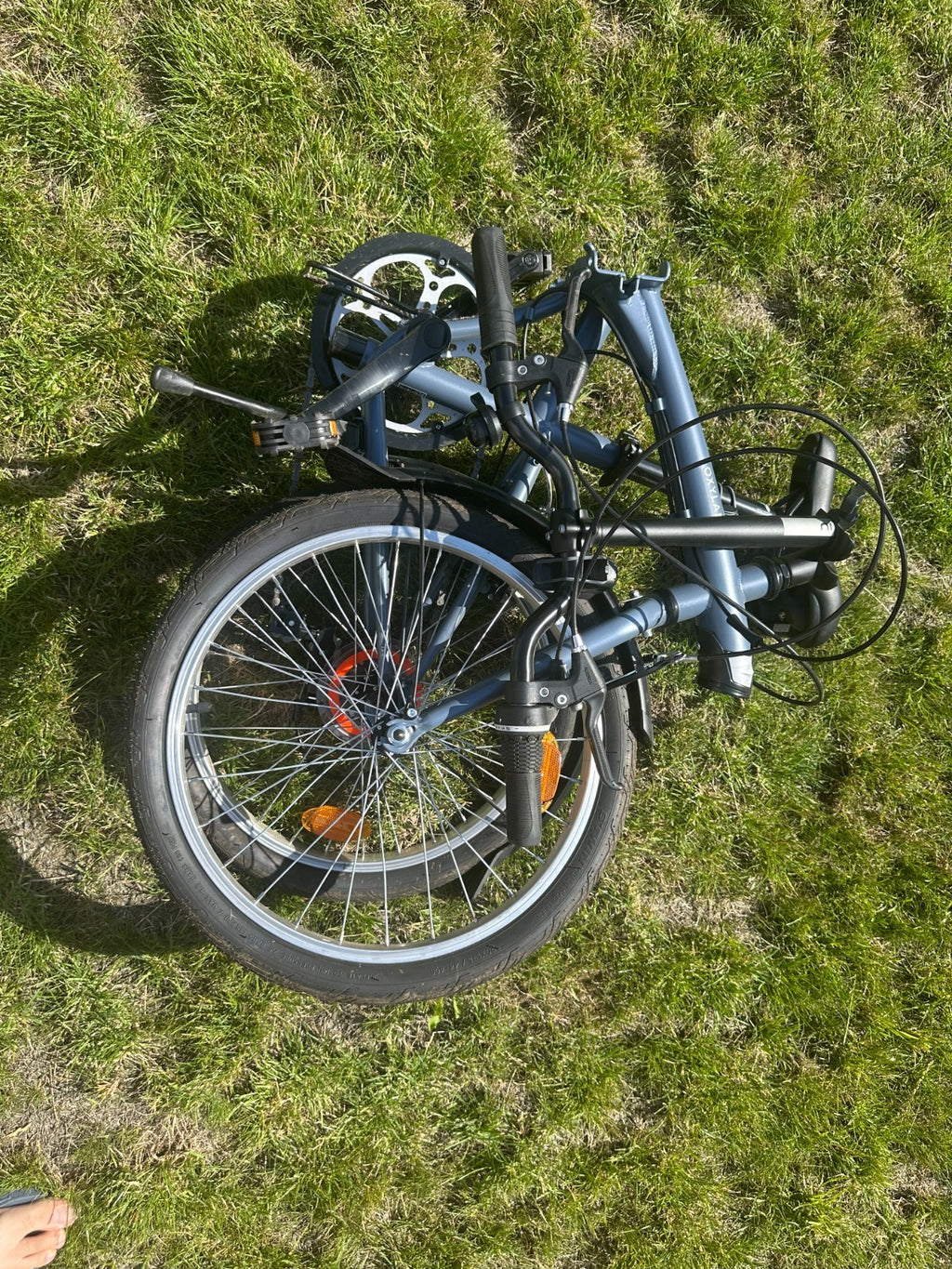 Red Folding Oxylane Bicycle
