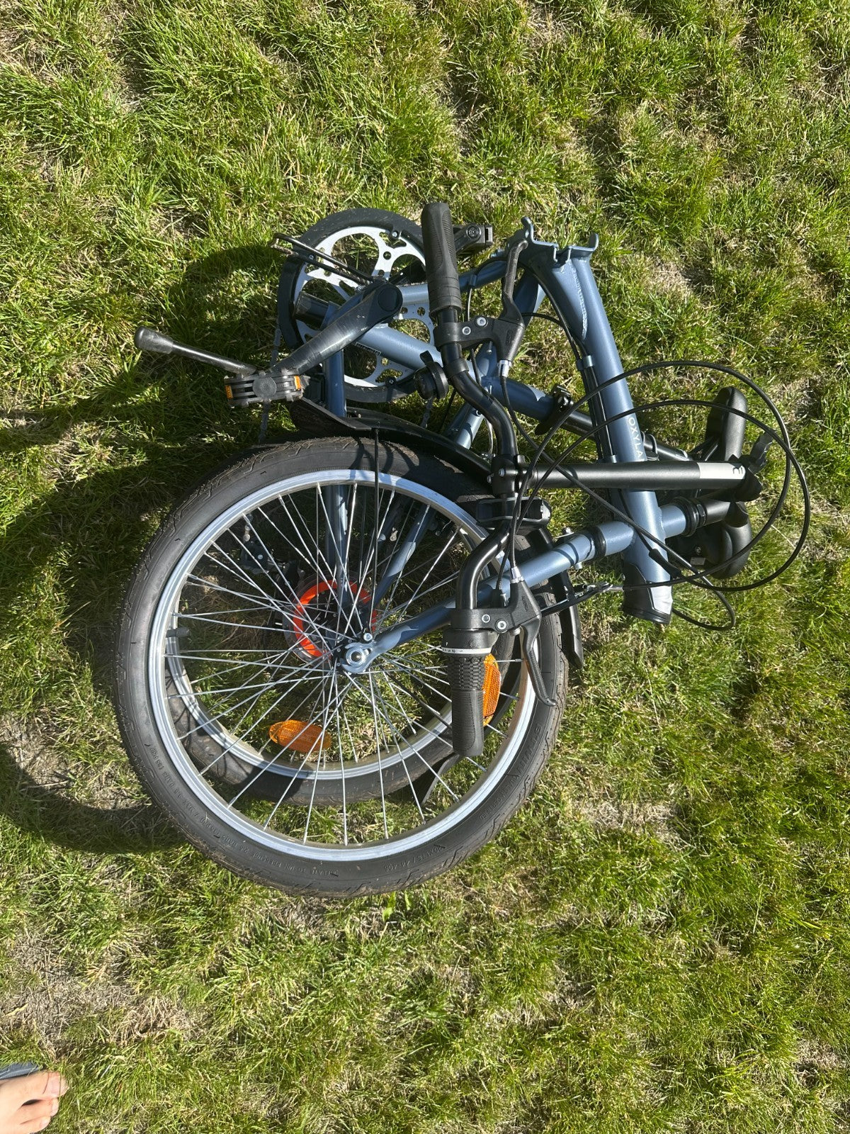 Red Folding Oxylane Bicycle