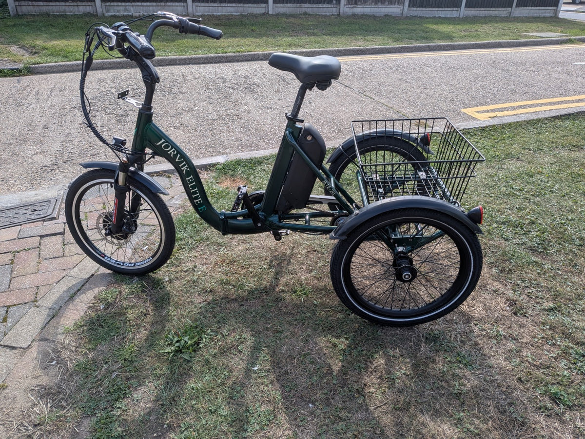 Jorvik JET-E Elite Folding Electric Tricycle,20"New Front motor, Serviced.L@@K