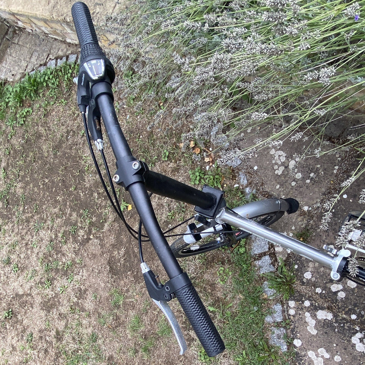 Apollo Transition 20 in Folding Bike with Rear Rack, Silver/Black