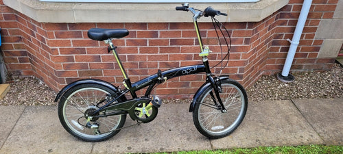 Apus Barracuda Folding Bicycle, Black, 20", Barely Used, Excellent, Commuter, A+