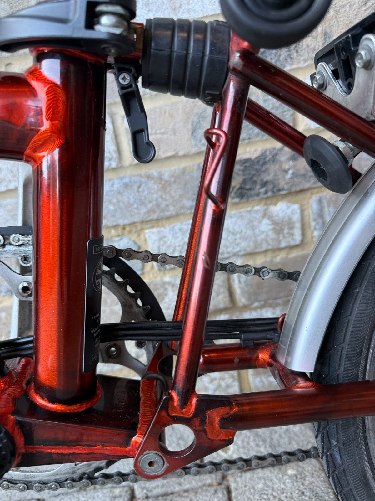 Brompton Flame Lacquer (Full) S6L - C Line 6 Speed Low - RARE - WORLDWIDE SHIP