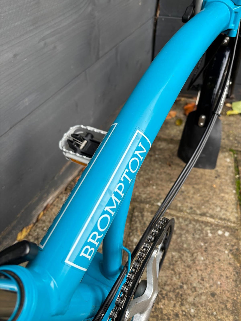 Brompton S6L Urban C Line Folding Bicycle 6 Speed in Lagoon Blue / Black - Used