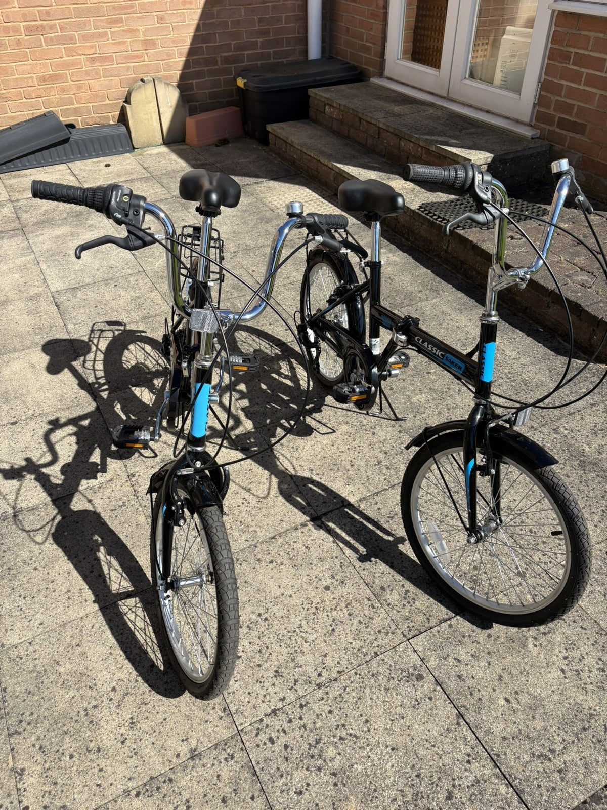2 x Adults Black Classic Saker Folding Bike Venture Series 20" Shimano 6-speed