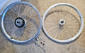 Brompton BWR 6 Speed 16"  Wheel -Set -Front and Rear- Silver - 28 Hole