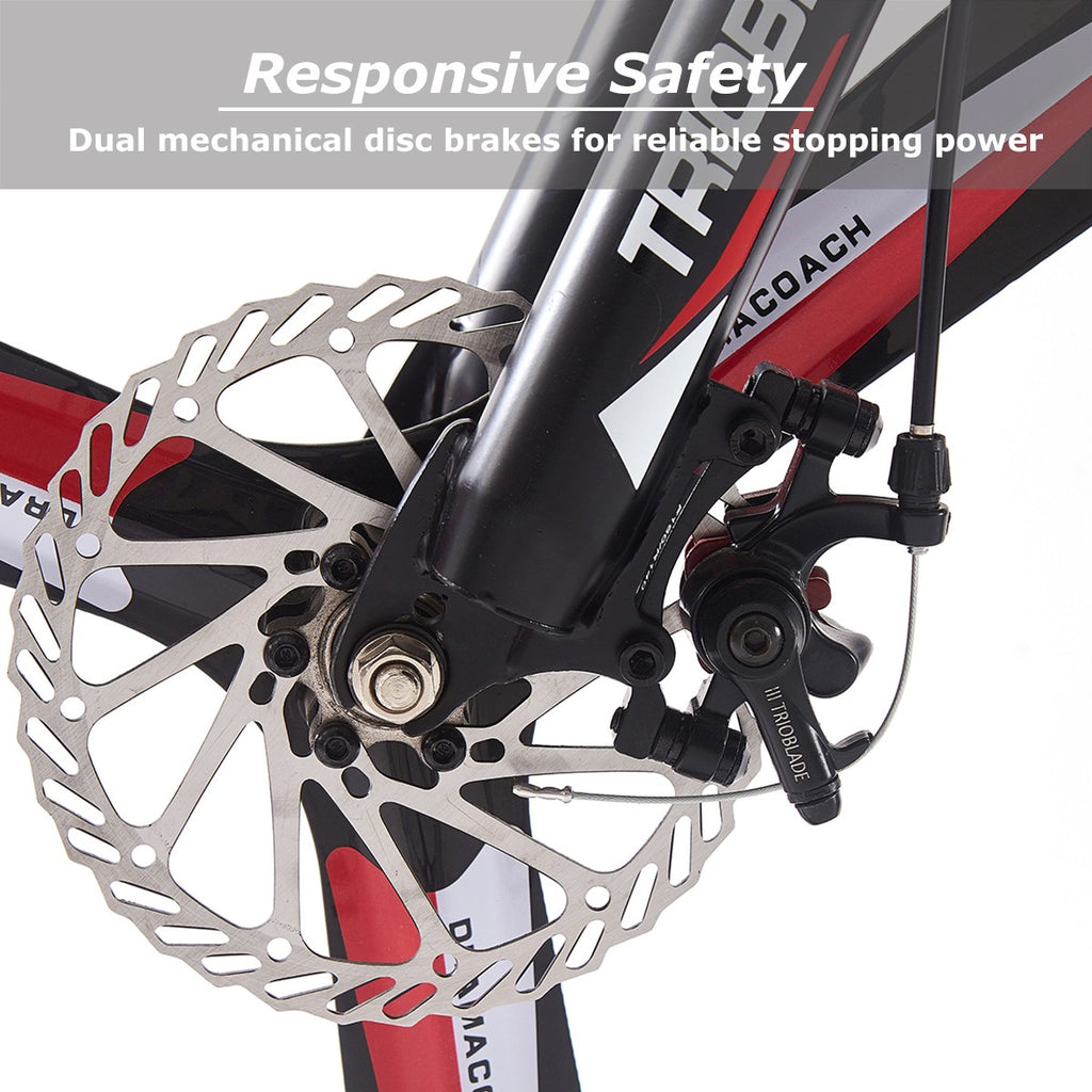 27.5Inch Folding Mountain Bike 21 Speed Full Suspension Bicycle For Men Women UK