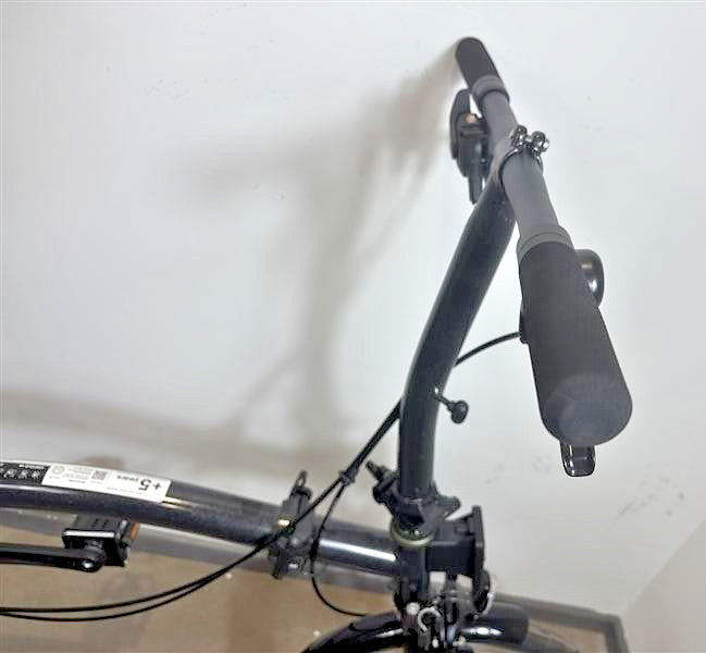 Brompton P Line 4 Speed 2022 Low Handlebar Folding Bike - Midnight Black