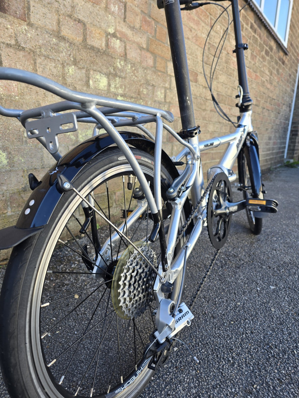 Dahon Helios Metro Vintage Folding Aluminium Push Bike Silver, Circa 1999