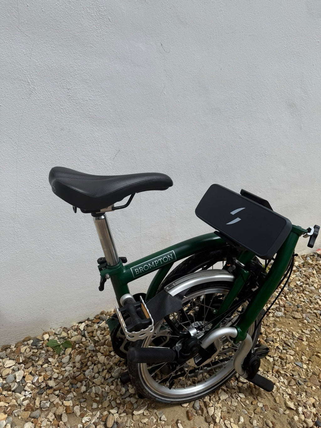 2018 Brompton M6R 6-speed in Racing Green, Swytch added