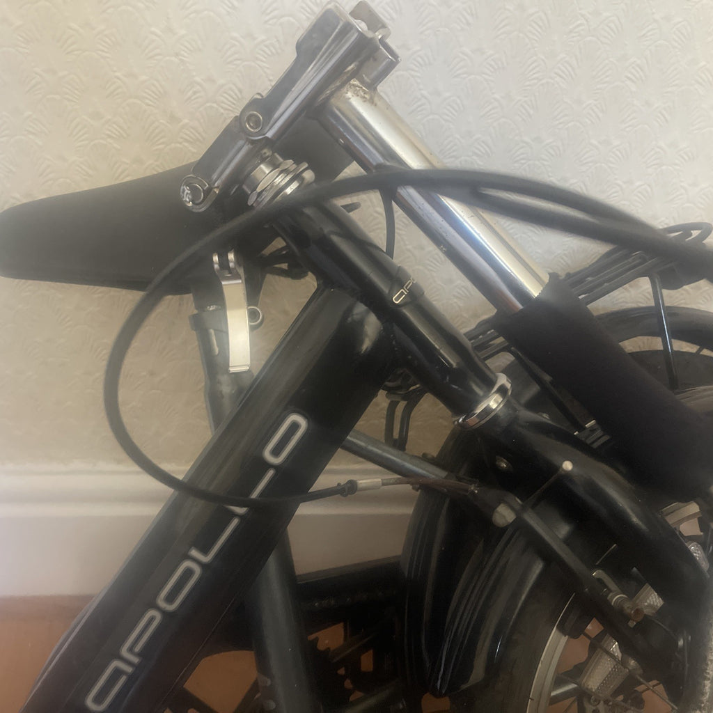 Apollo Folding Bike  Silver/Black