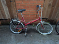 Vintage Red Folding Bike - 3 speed - Project/Repair - Collection Only