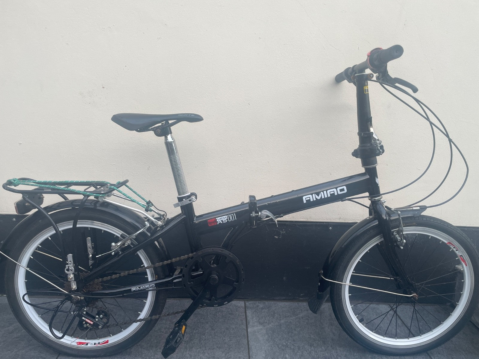Foldable Amiao black bike