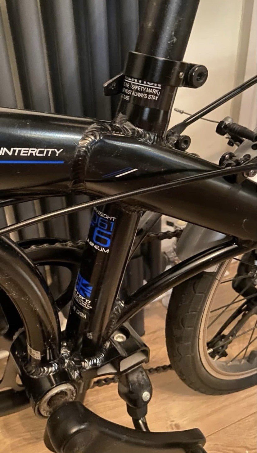 Carrera Intercity 20'' Unisex 8-Speed Folding Bike Black