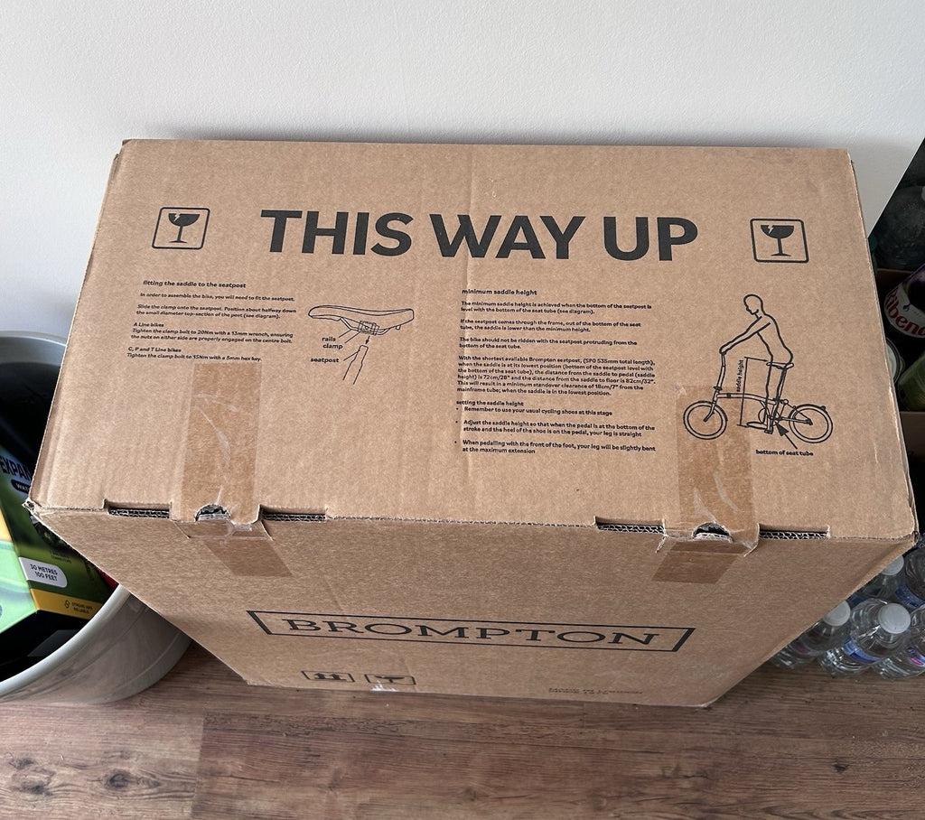 Brompton C Line 4 speed mid handlebars folding bike (black)