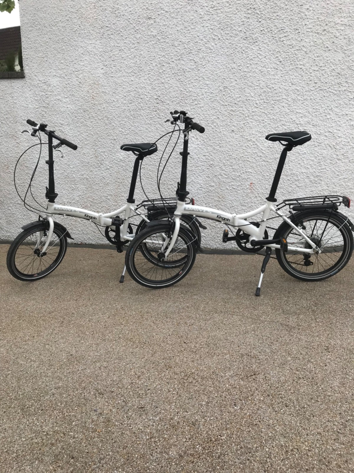two Dawes kingpin folding bikes