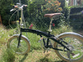 Bobbin Fold 20in Folding Bike Black/Brown/Silver, Mudguards, Kickstand, 6 Speed