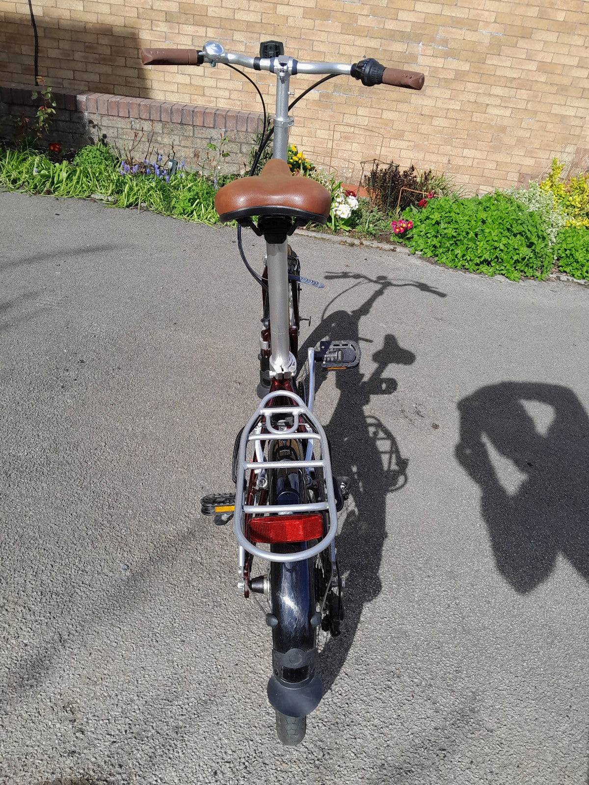 Bickerton Argent 1707 Mark B folding bicycle, red, 7 gears, gel saddle
