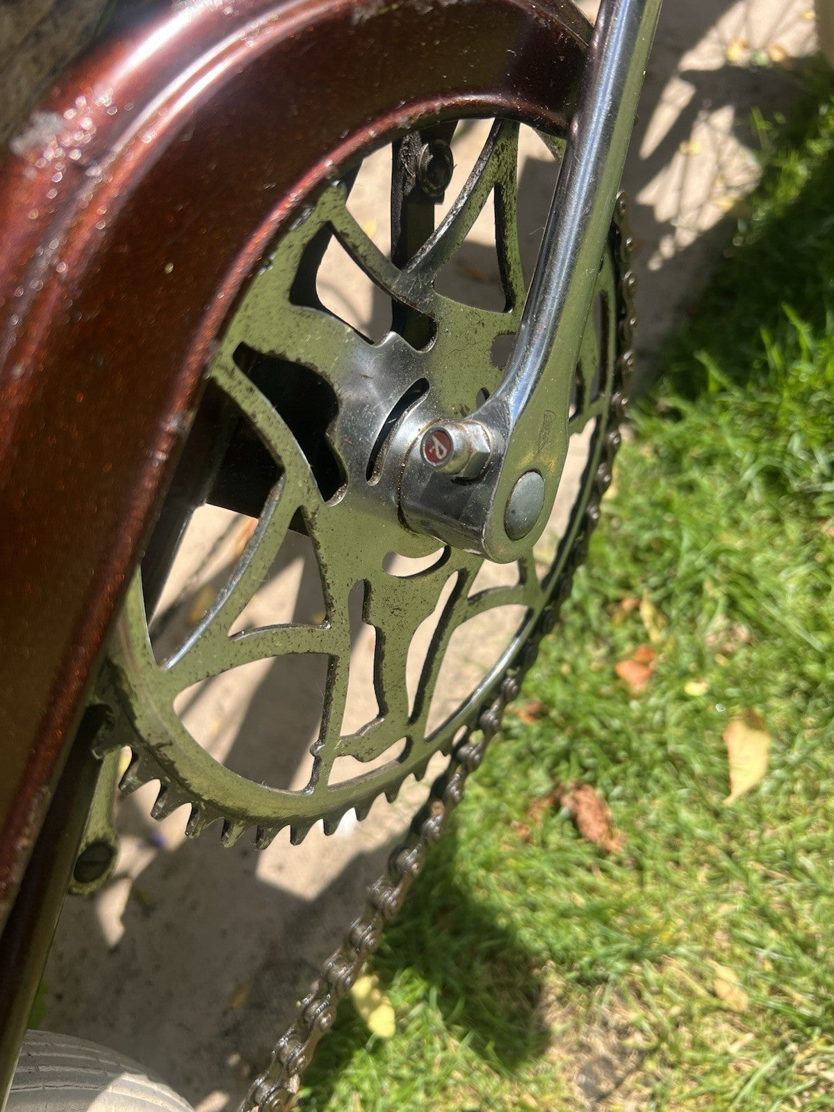 Raleigh RSW Mk 2 Folding Bike 16in Brown/White, Mudguards & Bell (1968)