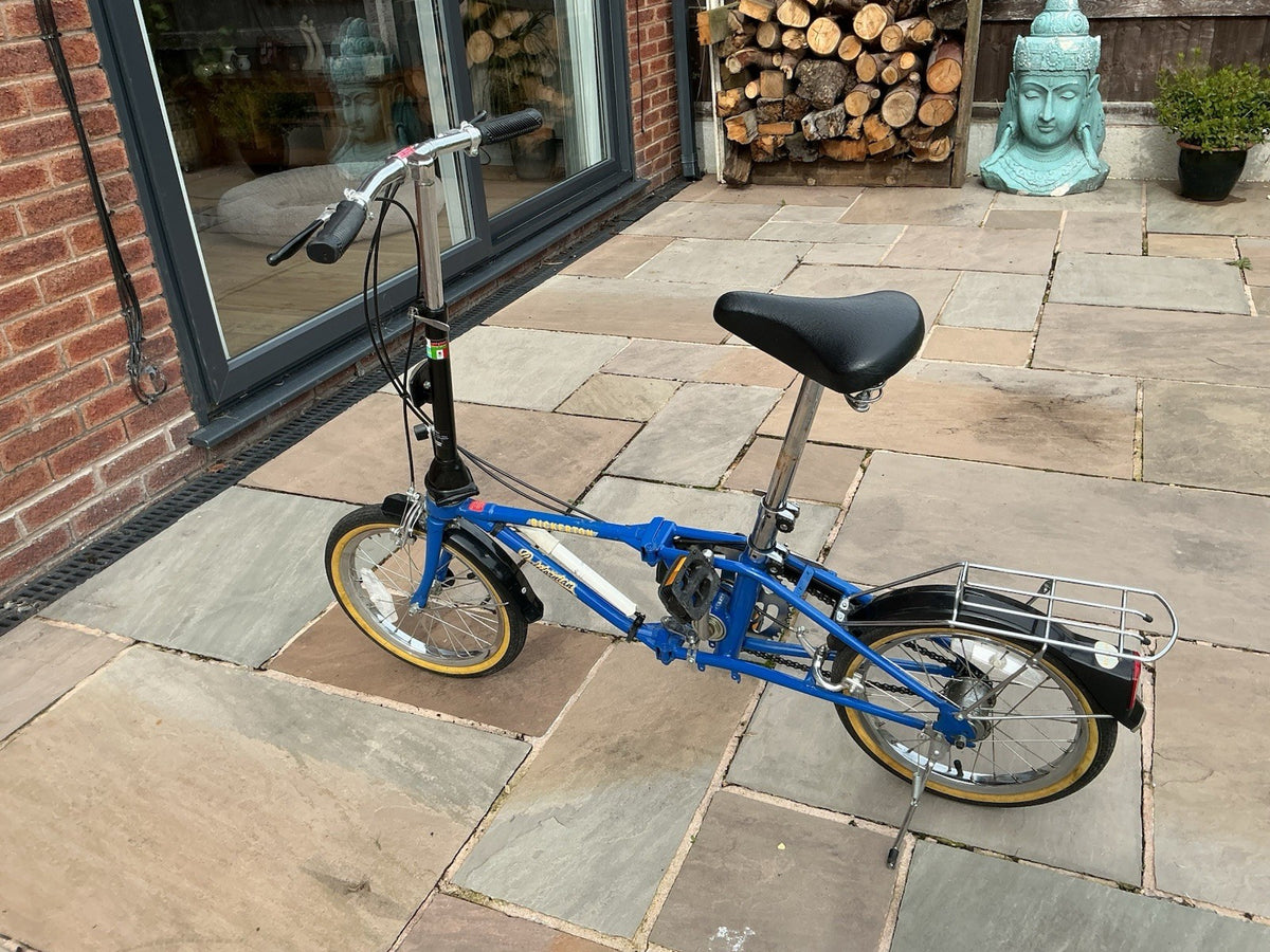 Vintage Bickerton ‘Californian’ Folding Bike Gears Rear Rack Mudguards Carry Bag