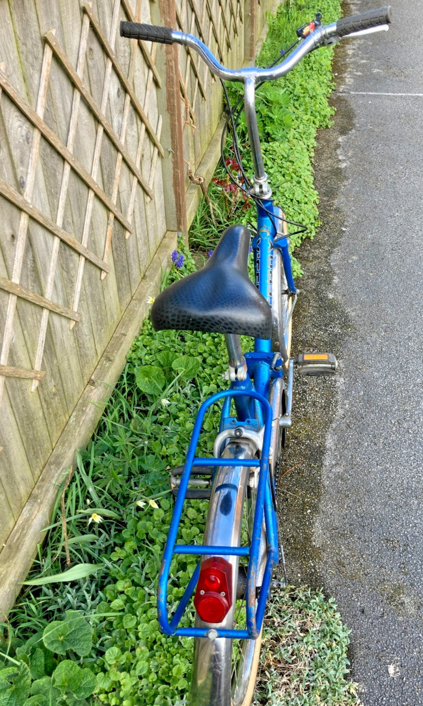 Vintage Raleigh Viscount Unisex Folding Bike - Blue - Good Usable Condition