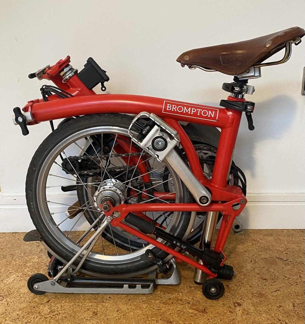 Brompton S6L Folding Bike Six-Speed Dynamo Plus Front and Rear Bags