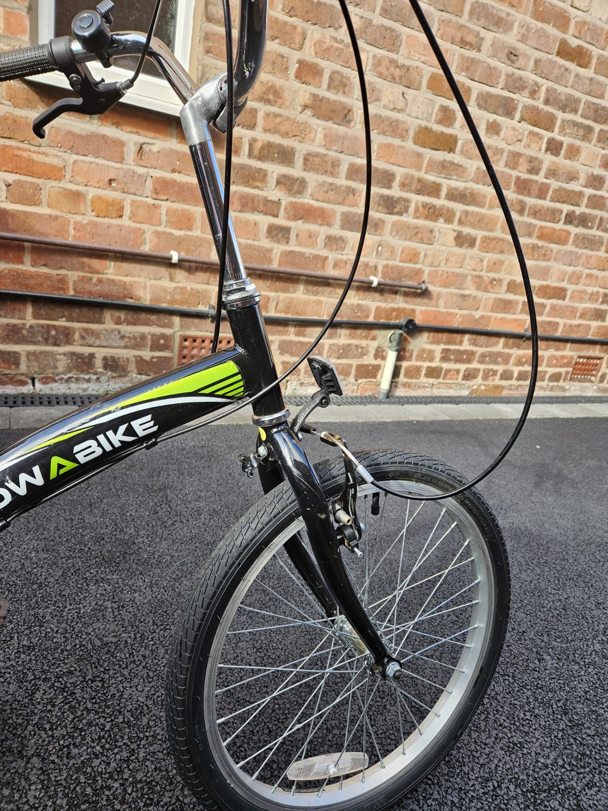 Stowabike City Folding Bike 20in Wheels 6-Speed Black/Green/White