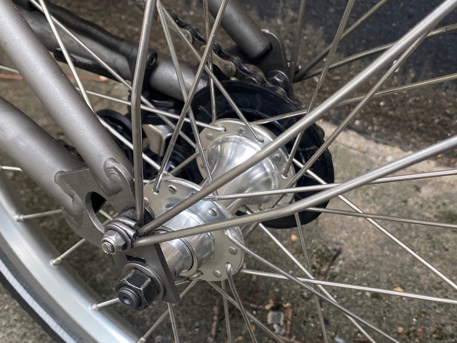 BROMPTON S2LX Folding Bike - Titanium and steel super light Black