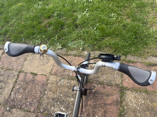 2015 Brompton S3L Folding Bike 3-Speed, Grey Including Carry Bag and Case.