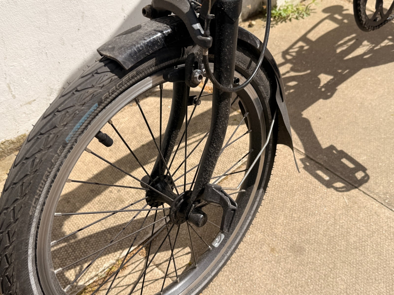 Brompton C line 2-Speed Folding Bike Black + EZ Wheels Upgrades, Very Good