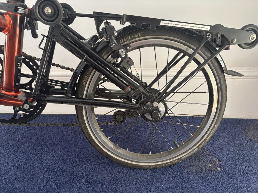 Brompton Folding Bike H6L Limited Edition Flame Lacquer  C-Line