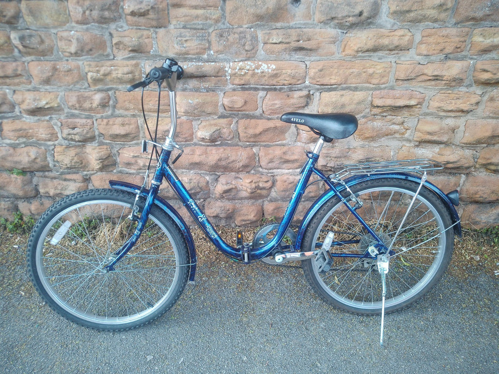 avelo x row folding bike 24-inch wheels