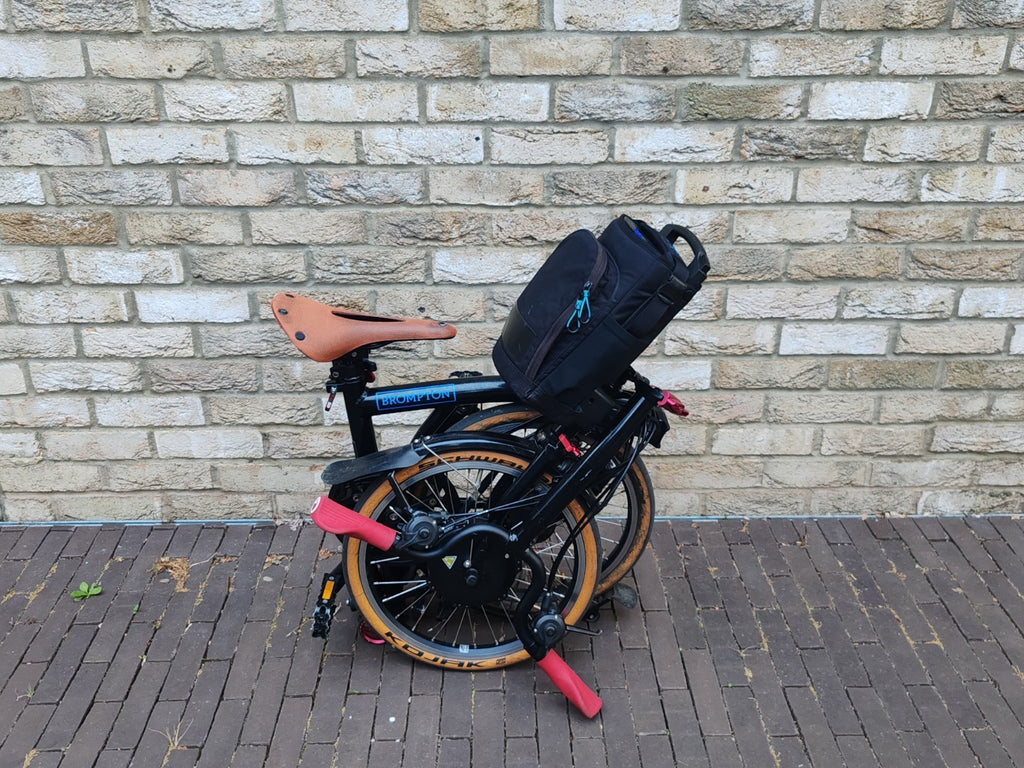 Brompton Elec M6L 6 Speed Folding Black Custom Schwalbe Kojak Tanwall