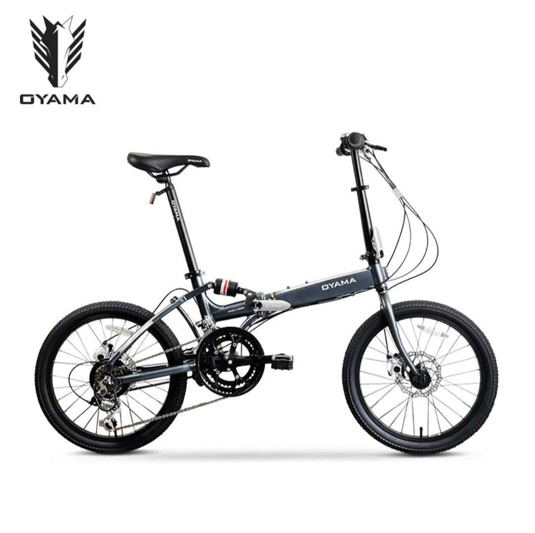 OYAMA-Dazzle 500-FOLDING Bike-Grey Folding Bike Damaged Box 20" Bike