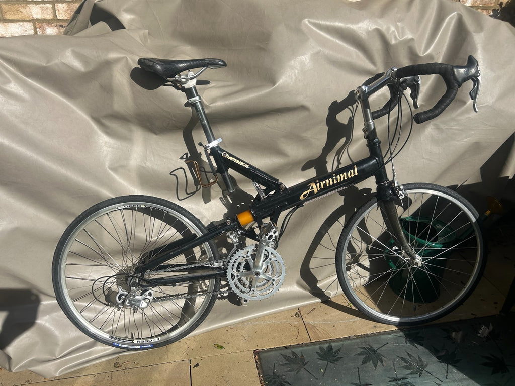 Airnimal Chameleon Folding Road Bike 24" Wheels Drop Bar Campagnolo Serviced